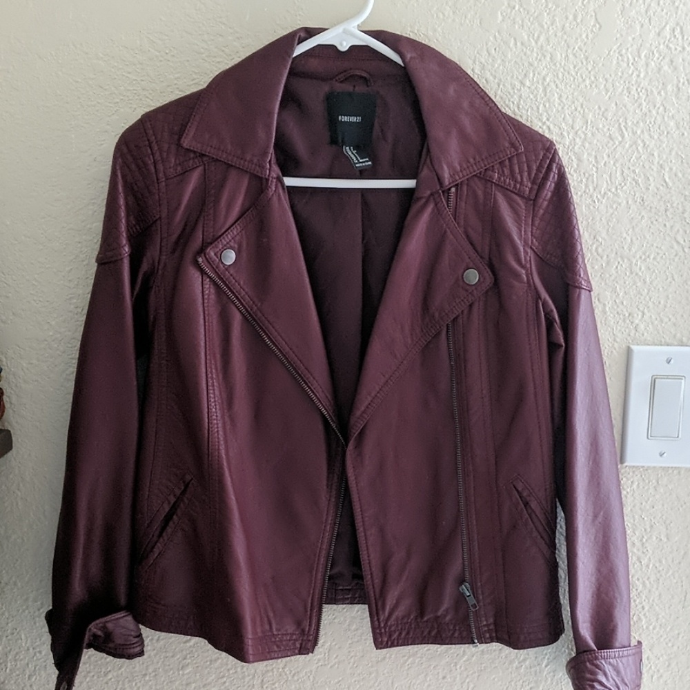Burgundy jacket